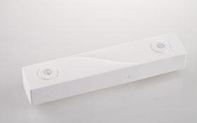 Lampada di emergenza LED in policarbonato per sistema binario trifase Track LED-HELP 2W finitura bianca-nera batteria inclusa Lampada di emergenza LED in policarbonato per sistema binario trifase Track LED-HELP 2W finitura bianca-nera batteria inclusa
